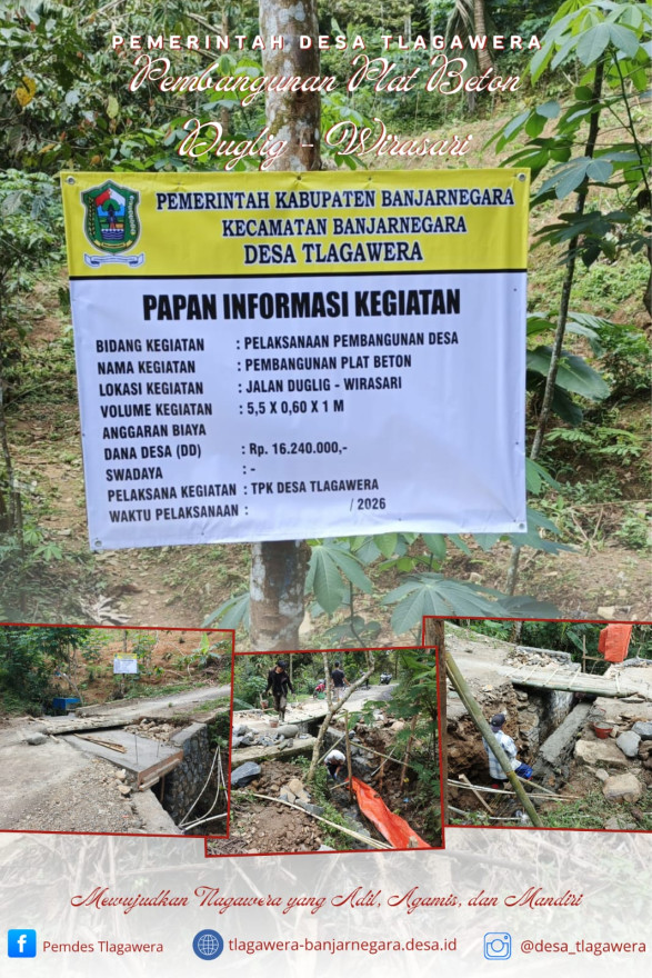 Pembangunan Plat Beton Duglig-Wirasari